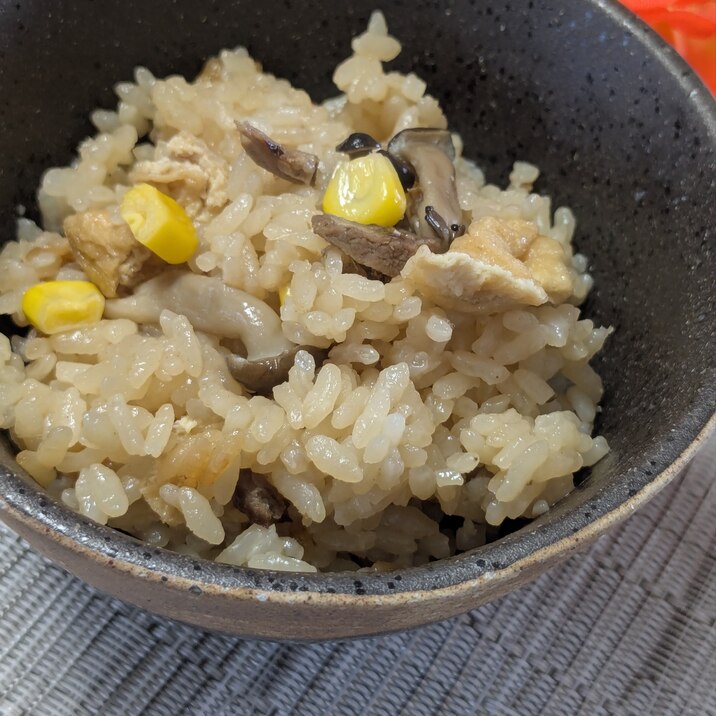 角煮の余った煮汁で!〜炊き込みご飯〜